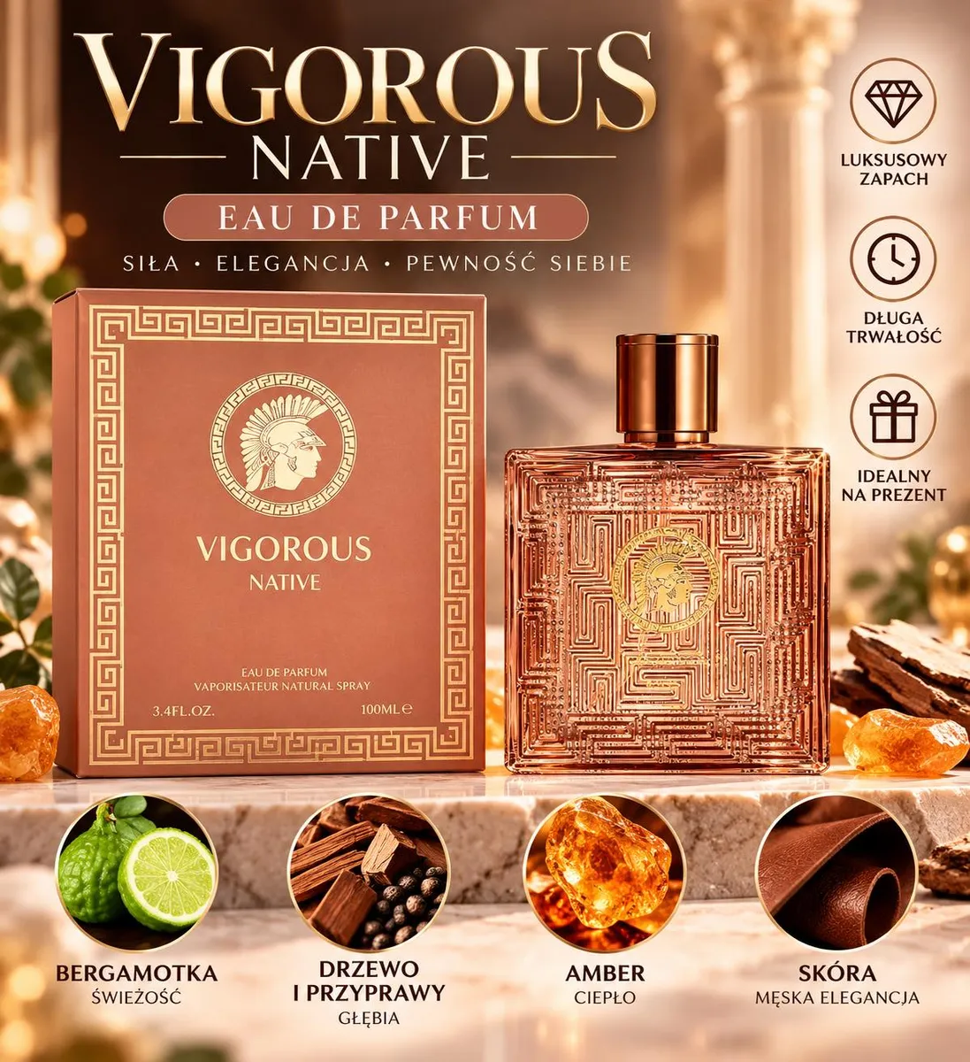 Vigorous Native perfumy 100ml luksusowy zapach męski