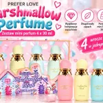 Zestaw perfumy Marshmallow Blush 4x30 ml pastelowe mini butelki