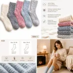 Miękkie i ciepłe skarpety damskie Soft & Warm z kaszmirem M94-1