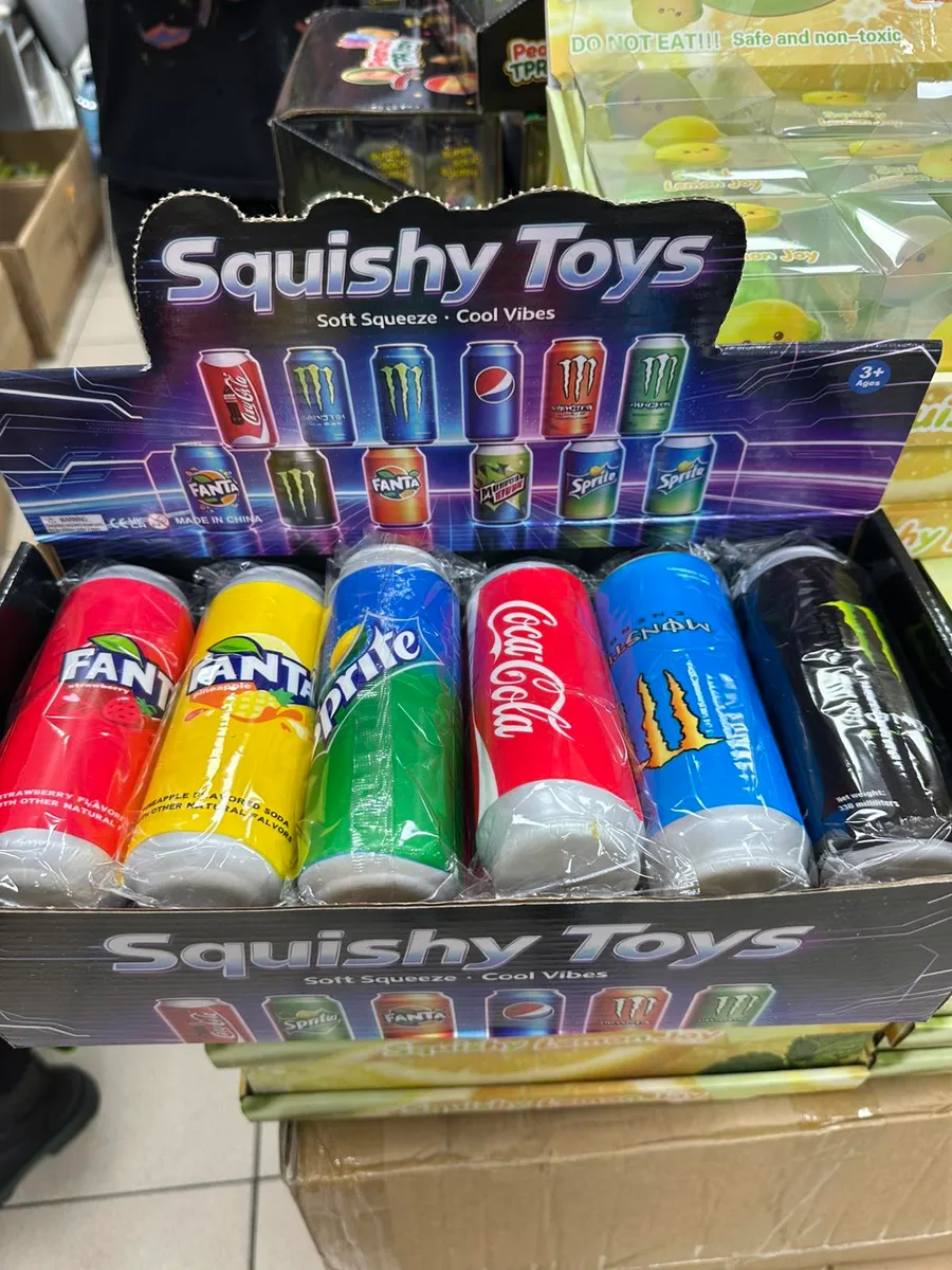 Squishy Toys zestaw 6 sztuk miękkich zabawek puszki napojów