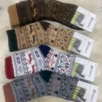 Skarpetki termiczne Pesail z motywem alpak, mix kolorów