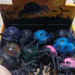 Antystresowa pająk gniotek kolorowy miękki squishy