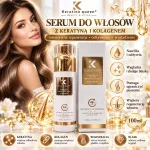 Keratine Queen Serum do włosów z keratyną i kolagenem 100 ml