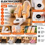 Elektryczna suszarka do butów 2w1 z timerem i dezodoryzacją 145W
