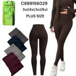 Legginsy damskie Thermo Bambus plus size 3XL-6XL w kolorach