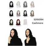Kaptur z dzianiny cashmere w różnych kolorach