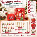 Świąteczny zestaw zawieszek i akcesoriów do biżuterii 54 szt