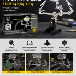 Zestaw do lutowania z lupą 3x i regulowanymi ramionami 75mm