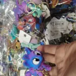Brelok kolorowy figurka zwierzątka z oczami 3D