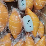 Squishy Sushi Pomarańczowy Antystresowy Zabawka 12 sztuk