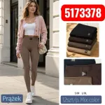 Legginsy damskie prążkowane mix kolorów S/M L/XL 12 szt