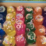Kolorowe zabawki Slime z piankowymi kulkami 24 sztuki