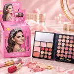 BELZGMEE Makeup Palette paleta cieni i rozświetlaczy różowa