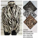 Szalik damski w panterkę 50% bawełna 50% wiskoza mix kolorów