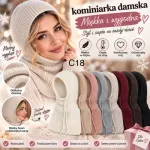 Kominiarka damska miękka w dotyku C18 pastelowe kolory uniwersalna