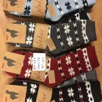 Skarpety Alpaka Wool Natur w wzory zimowe 35-42 mix kolorów