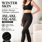 Rajstopy Pesail Premium Winter Skin czarne 3XL-6XL