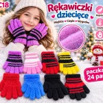 Rękawiczki dziecięce miękkie ciepłe wygodne mix kolorów