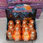Figurka Halloweenowa szkielet w dyni pomarańczowej dekoracja