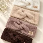 Opaska LGC Vogue z miękkiego boucle rozmiar 54-56 cm, kremowa i brązowa