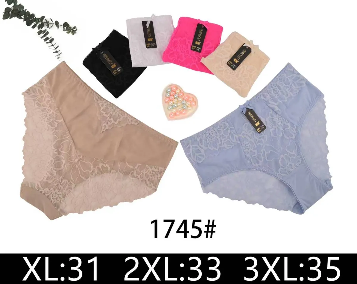 Majtki damskie koronkowe w pastelowych kolorach i rozmiarach XL, 2XL, 3XL z metkami