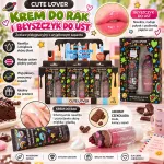 Cute Lover zestaw krem do rąk i błyszczyk do ust o zapachu czekolady