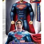 Figurka superbohatera superman z czerwonym płaszczem i dźwiękiem