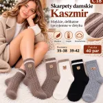 Skarpety damskie kaszmir miękkie ciepłe komfortowe 35-42