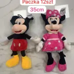 Pluszowe maskotki Myszka Miki i Myszka Minnie 35 cm zestaw 12 szt