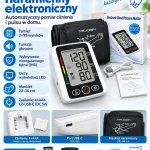Ciśnieniomierz naramienny elektroniczny z funkcją głosową i pamięcią