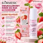 Dwukolorowy krem do rąk Körmesic Truskawka 46g nawilżający