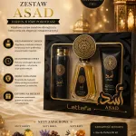 Lattafa ASAD zestaw zapachowy męski 50ml EDT + dezodorant + balsam