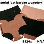 Majtki bezszwowe komfortowe M/L/XL w kolorach czarnym i beżowym