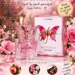 Perfum Butterfly Paula Paula 50 ml z motylem różowy flakon