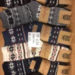 Skarpety Alpaca Natur wzór norweski rozmiar 40-47 mix kolorów
