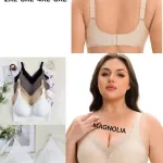 Biustonosz Magnolia beżowy duże rozmiary 2XL-5XL bez fiszbin