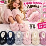 Kapcie damskie alpaka miękkie ciepłe wygodne różne kolory