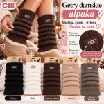 Getry damskie alpaka miękkie ciepłe elastyczne UGC