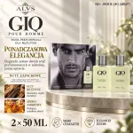 Alvs GIO woda perfumowana dla mężczyzn 2 x 50 ml zestaw