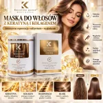 Keratine Queen Maska do włosów z keratyną i kolagenem 800 ml