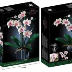 Klocki konstrukcyjne orchidea 608 elementów zielono-białe