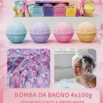 Pachnące tabletki do kąpieli z platynowo-różową wstążką 4x100g