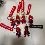 Brelok ninja warriors czerwony z figurką Spidermana 6 wzorów