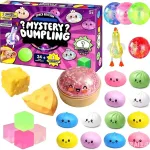 Zabawka mystery dumpling zestaw kolorowych squishy i piłek