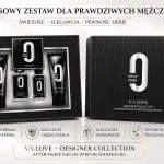 Luksusowy zestaw prezentowy V.V.LOVE dla mężczyzn czarny
