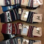 Skarpety Alpaca we wzory 35-42 z wełny alpaki kolorowe