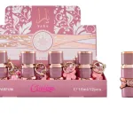 Perfumy Cineline 15 ml z różowym brelokiem kwiatowym, zestaw 12 szt.