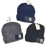 Męska czapka zimowa Snow Fashion 79 w kolorach granatowym i szarym