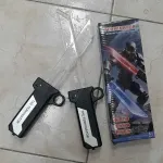 Zabawka miecz świetlny terminator czarno-biały z efektem świetlnym