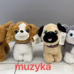 Pluszowy piesek z muzyką mix kolorów 20 cm